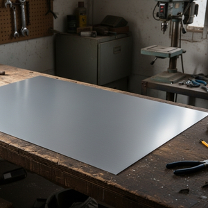 Alublech 1mm auf Tisch